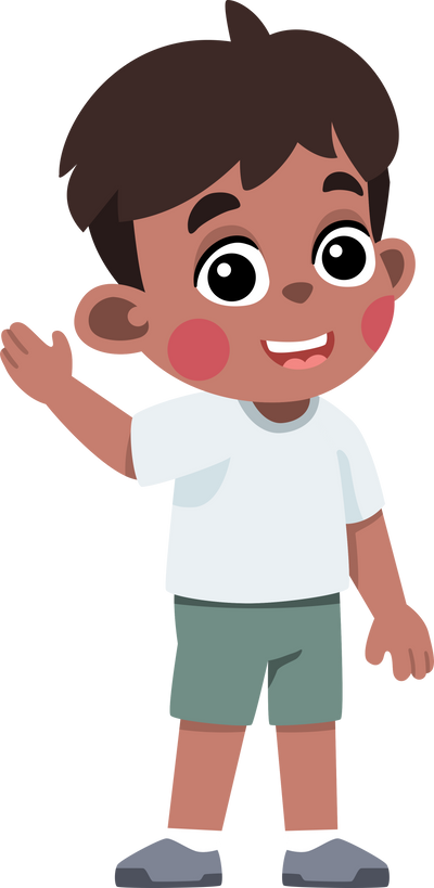 Kid Waving Hand