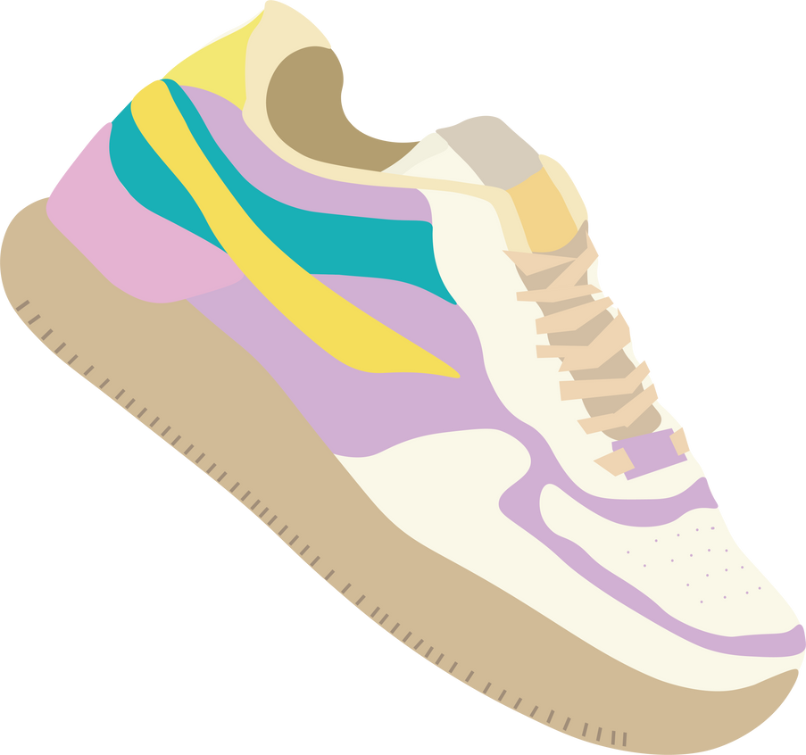 Stylish Sneaker Illustration